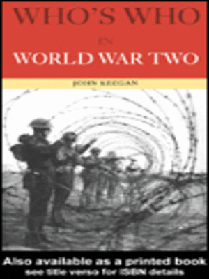 cover image of Who's Who in World War II